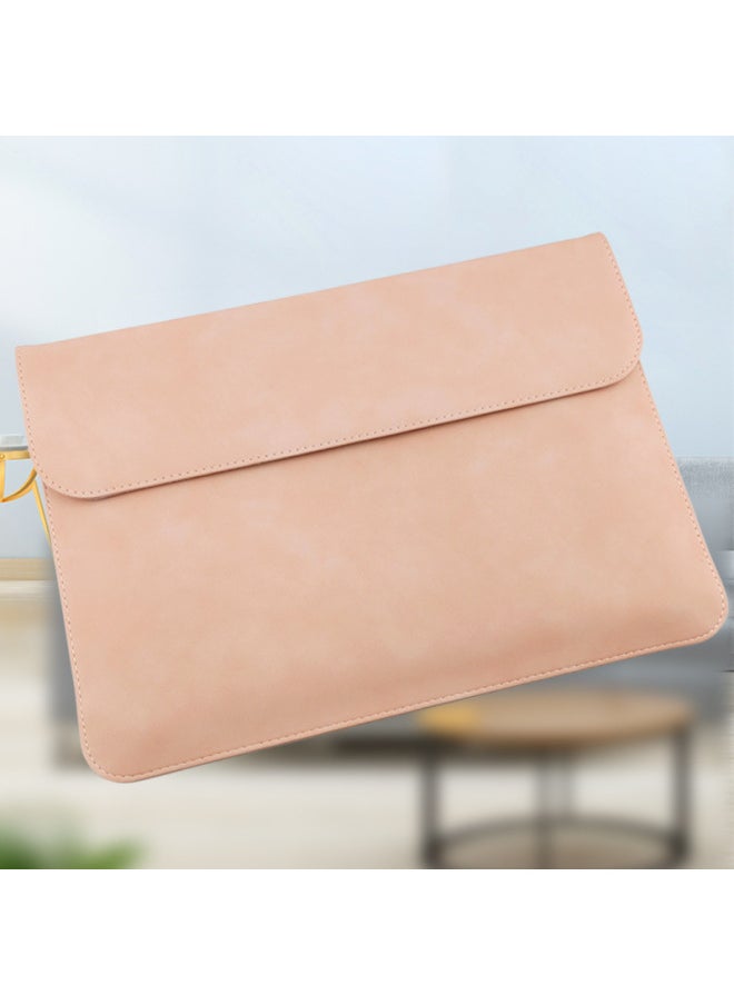 ModernQiu 15.6 Inch Tablet Computer Inner Bag Storage Case 13.3 Inch 14 Inch Laptop Protective Cover PU Leather Shockproof Waterproof-Color:Yellow Vertical Power Pack-Dimensions:12.5 Inch