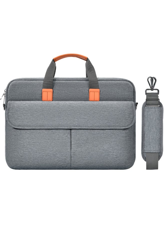 Large Capacity OxFord Cloth Laptop Bag Handheld Document Bag Protective Cover Inner Bag Waterproof Durable Shockproof For 15 Inch Notebook-Color:elegant Gray-Dimensions:15.6 Inch