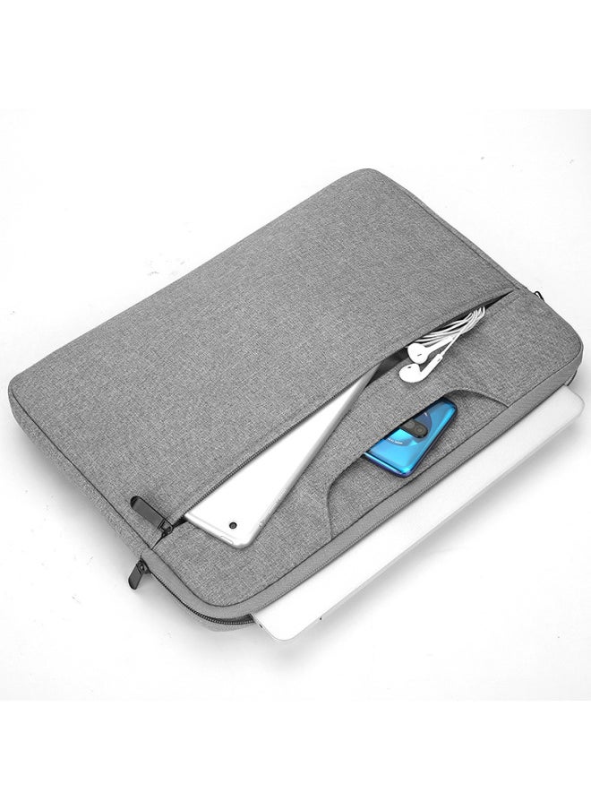 Laptop Bag Suitable For Lenovo For huawei 16-inch For Apple 14-inch Laptop Bag Waterproof Men And Women-Color:Light Gray (simplified-no Front Bag)-Size:15.6 (thin 16-inch)