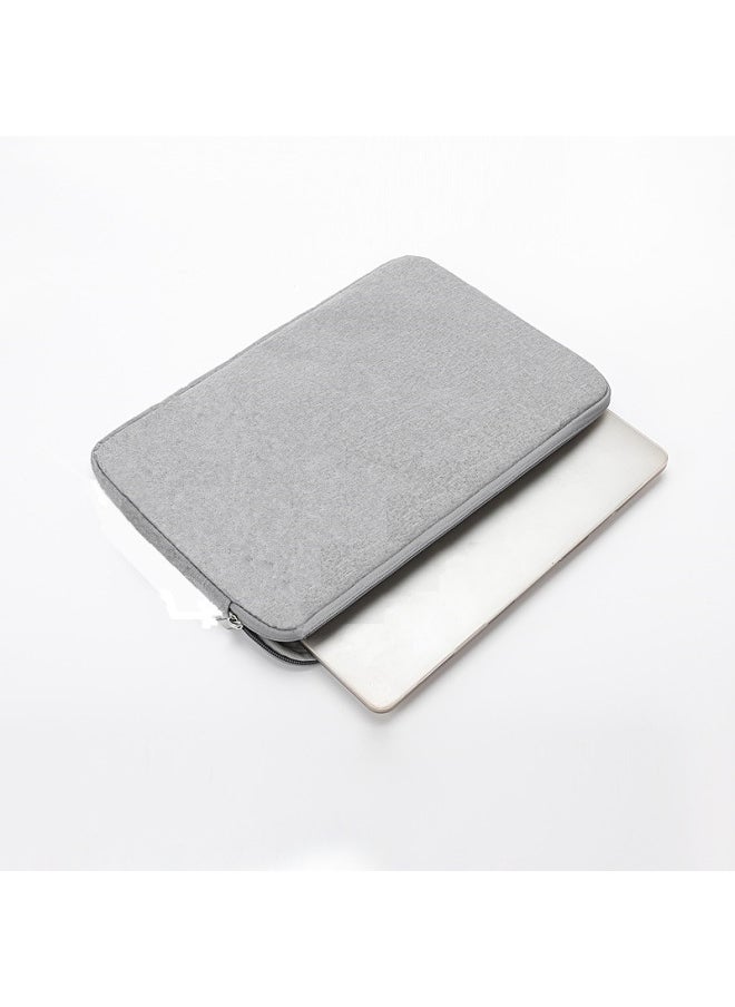 Simple Computer Protective Case Color Velvet 10 Inch 13 Inch 15.6 Inch Fashion Tablet Laptop Liner Bag-Color:Light Gray-Dimensions:13.3 Inch