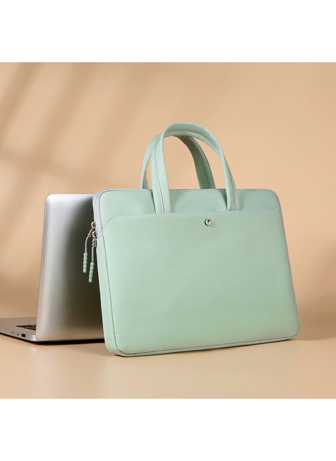 Lemande Handheld Computer Bag 14-inch Laptop Bag 15.6-inch Gaming Laptop Women's Portable Computer Case-Color:Green-Dimensions:15-15.6inch Neutral (can Hold 16.1inch )