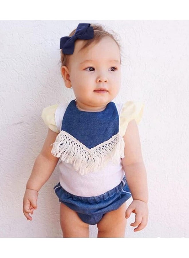Cherssy Baby Girl Headbands and Hair Bows, Stretchy Nylon Hairbands for Newborn, Infant, Toddlers