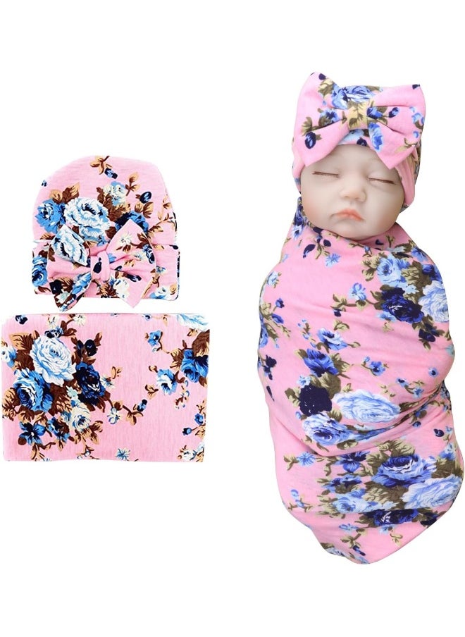 Printed Baby Gifts: Bow Hat + Blanket