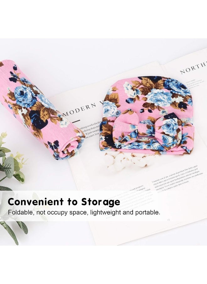 Printed Baby Gifts: Bow Hat + Blanket