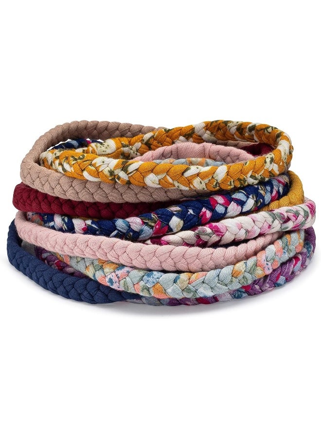 Parker Baby Co. Girl Braided Headbands, Assorted 10 Pack of Hair Accessories for Girls - 'Marigold Set'