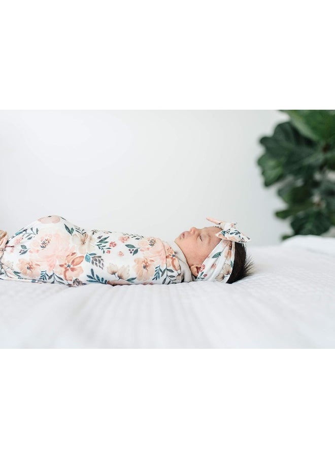 Copper Pearl Baby Bows: Stylish Headbands for Baby Girls, Premium Soft and Stretchy Baby Headbands, Perfect for Newborns, Trendy Designs - Autumn