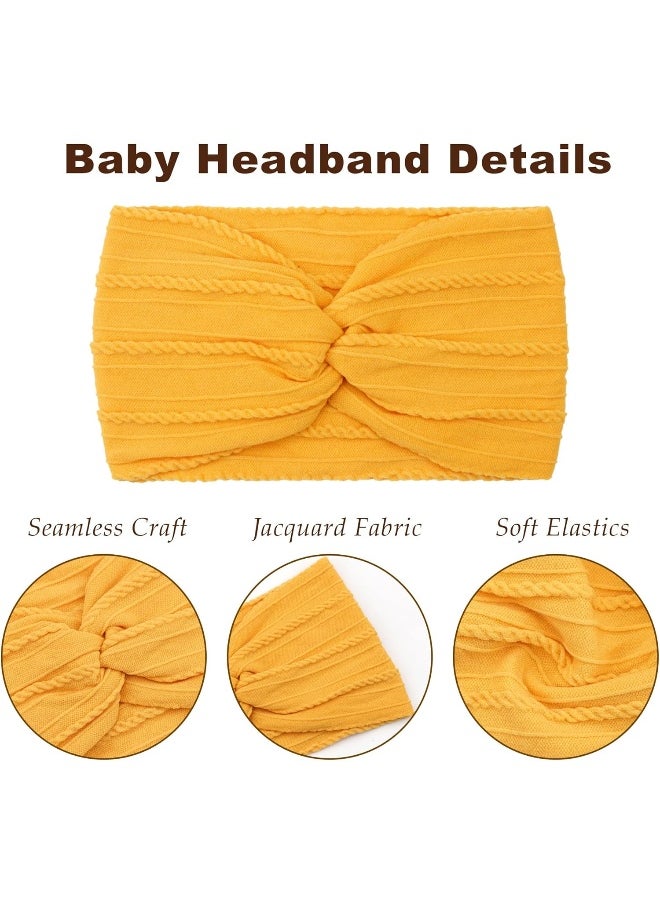 12Pack Baby Girls Nylon Headbands Tie Dye Headband and Bows Elastic Hairbands Hair Accessories for Newborns Infants Toddlers