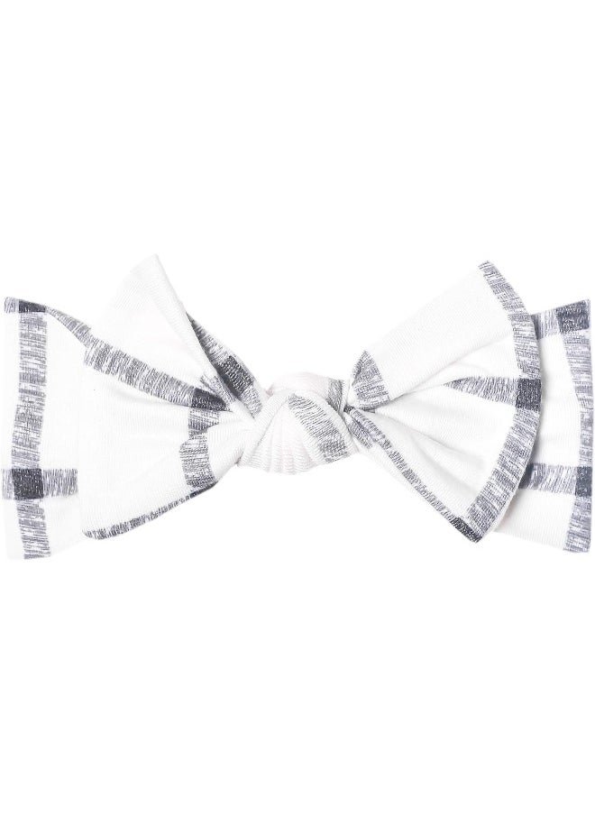 Copper Pearl Baby Stretchy Soft Knit Headband Bow Ledger