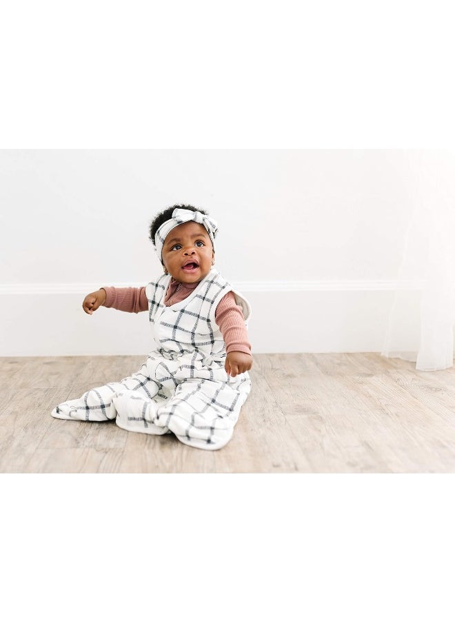 Copper Pearl Baby Stretchy Soft Knit Headband Bow Ledger