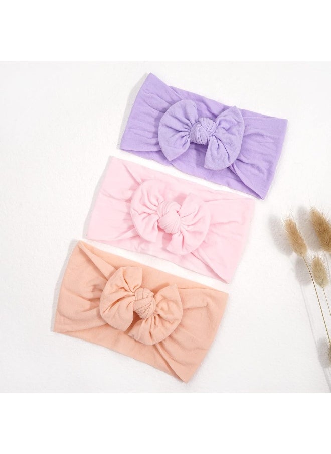 20PCS Baby Girls Headbands Soft Nylon Newborns Headbands 4.5inch Hair Bows Elastic Hairbands Hair Accessories for Newborns Infants Toddlers Girls Kids
