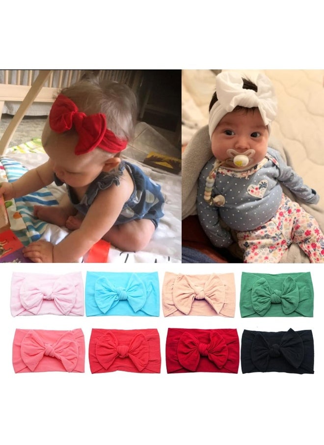 20PCS Baby Girls Headbands Soft Nylon Newborns Headbands 4.5inch Hair Bows Elastic Hairbands Hair Accessories for Newborns Infants Toddlers Girls Kids