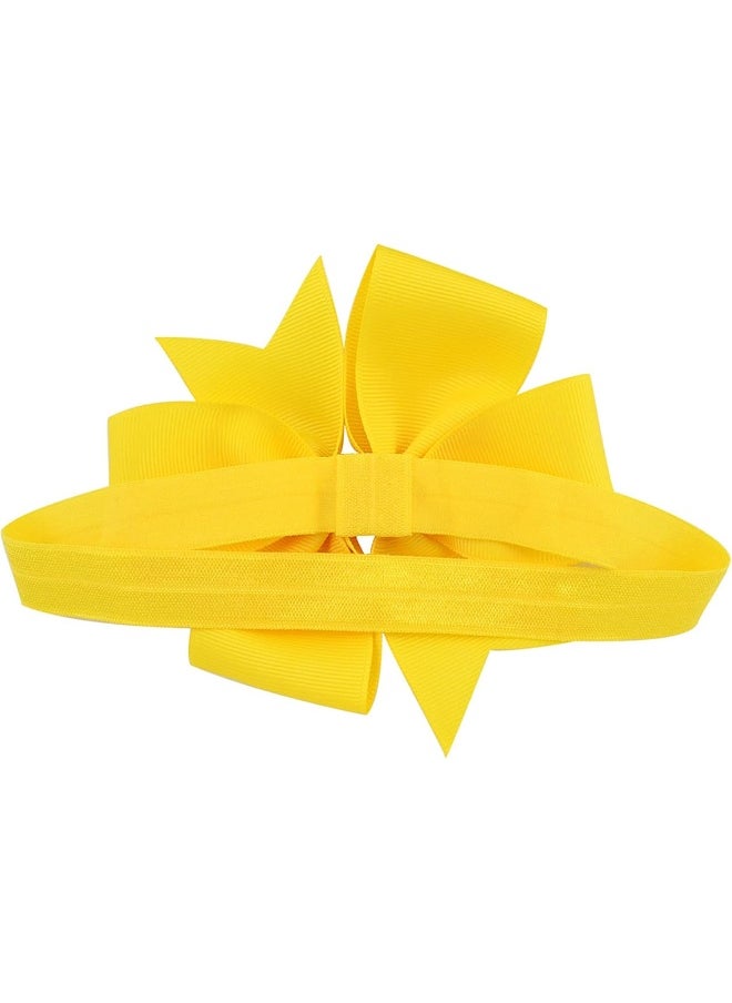 20Pcs Baby Girl Headbands with Bow Cute Elastic Hair Wrap for Newborn Infant Toddler Pink