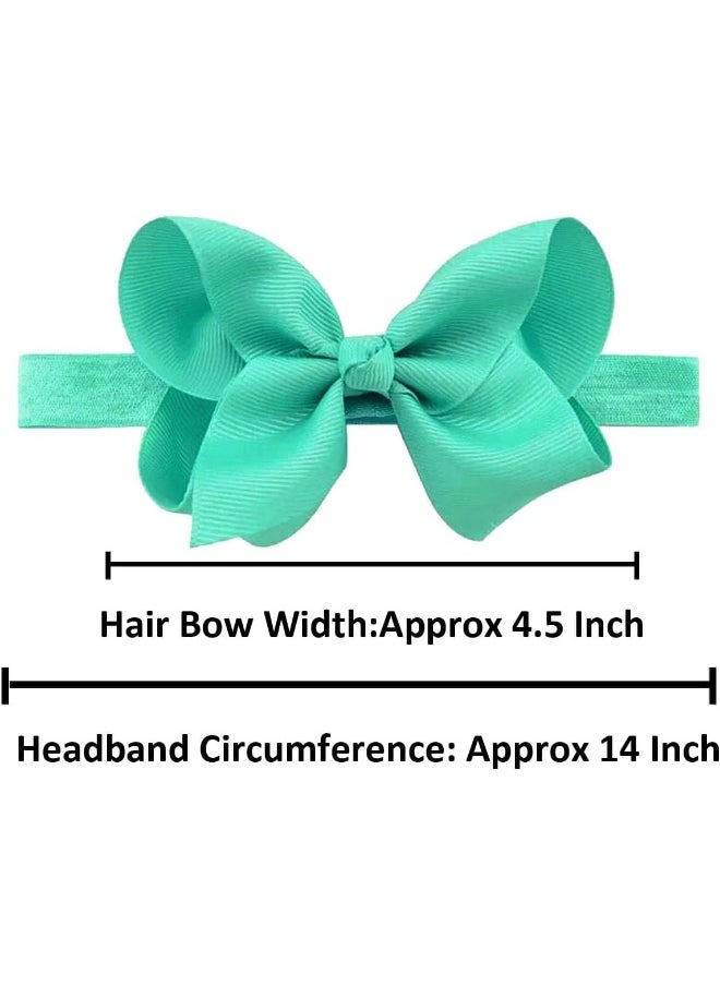 WillingTee Baby Girls Headbands Tiny Bows 2.75