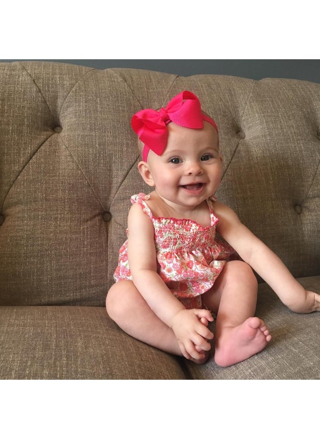 WillingTee Baby Girls Headbands Tiny Bows 2.75