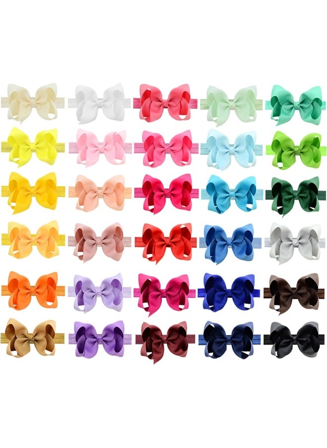 WillingTee Baby Girls Headbands Tiny Bows 2.75