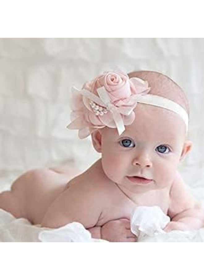 Arlai Pack of 40 Interchangeable Elastic Headbands Baby Girl Headbands 20 Colors DIY Accessories for Flower Or Bows Headband