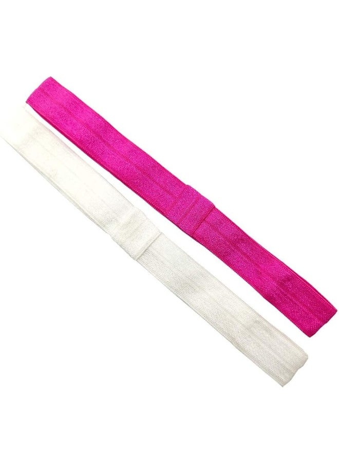 Arlai Pack of 40 Interchangeable Elastic Headbands Baby Girl Headbands 20 Colors DIY Accessories for Flower Or Bows Headband