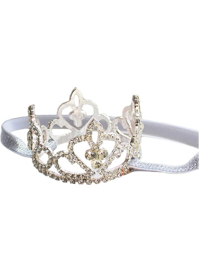 Elesa Miracle Baby Girl Infant Toddler Crystal Crown Tiara Headband Baby Photography Headband Props
