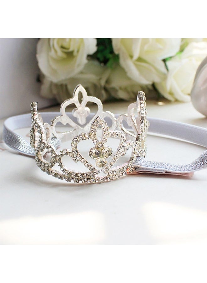 Elesa Miracle Baby Girl Infant Toddler Crystal Crown Tiara Headband Baby Photography Headband Props