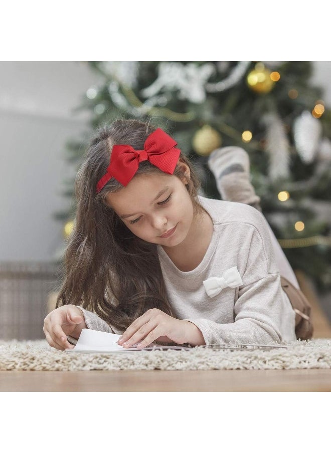 Fashion Cute Red Bow Headband for Girls Toddlers