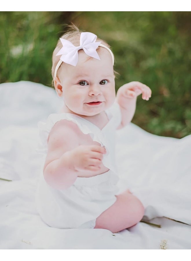 Jollybows 40pcs Baby Girls Grosgrain Ribbon Hair Bows Headbands 4