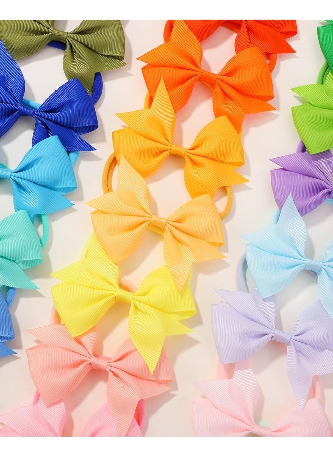 Jollybows 40pcs Baby Girls Grosgrain Ribbon Hair Bows Headbands 4