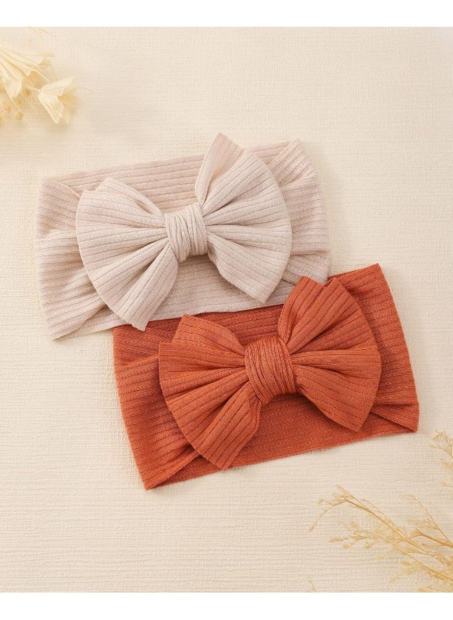 Jollybows 15 PCS Baby Girls Headbands with Bows Handmade Hair Accessories Stretchy Hairbands for Newborn Infant Toddler