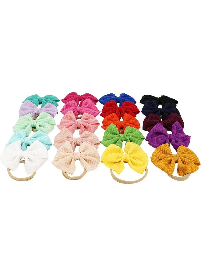 MEEDEE Baby Girl's Headbands and Bows for Newborn Infant Toddler 20 PCS