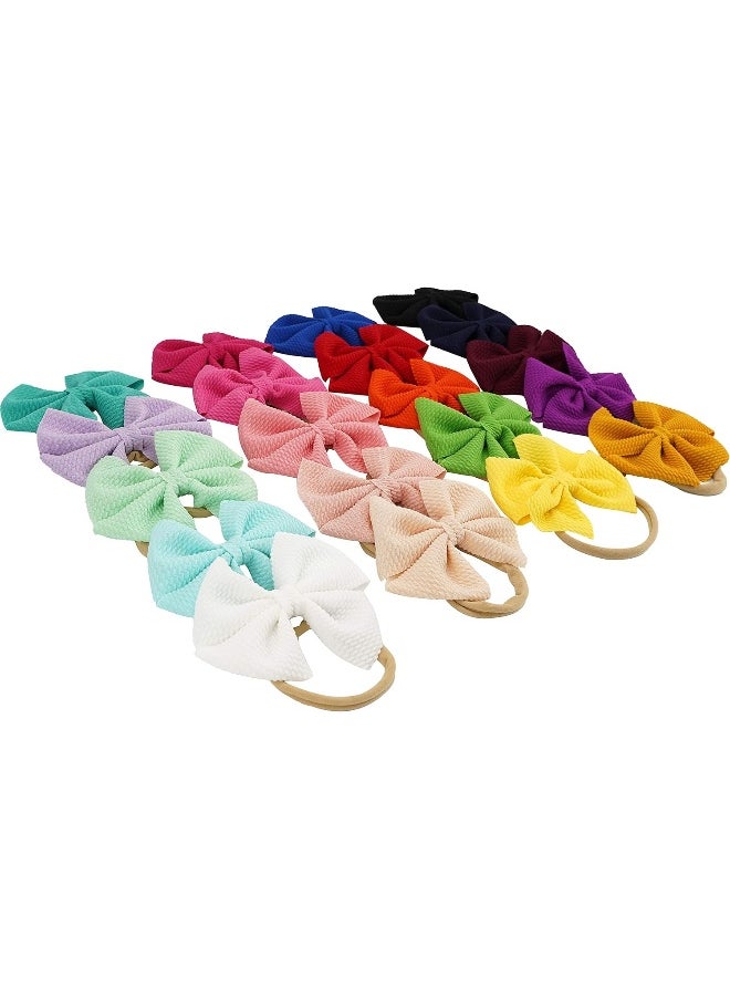 MEEDEE Baby Girl's Headbands and Bows for Newborn Infant Toddler 20 PCS