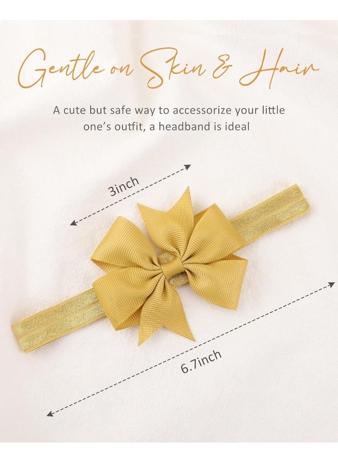 Jollybows 40pcs Baby Girls Grosgrain Ribbon Hair Bows Headbands 3