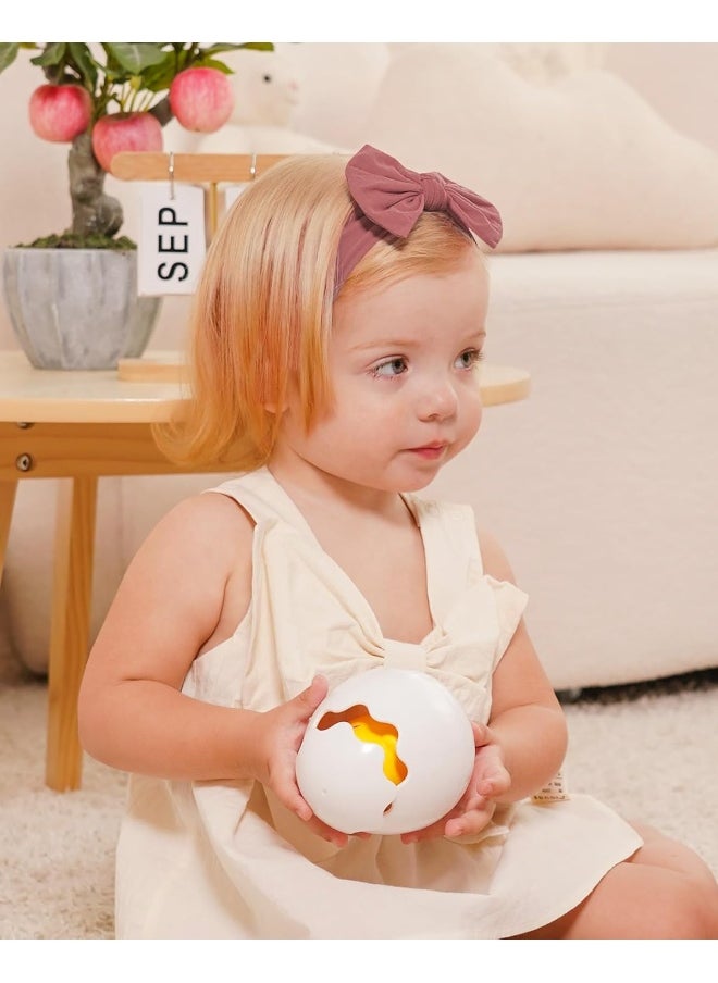 jollybows 20pcs Baby Nylon Headbands With Bow Elastic Hairband For Girls Newborn Infant Toddlers Kids Hair Accessories