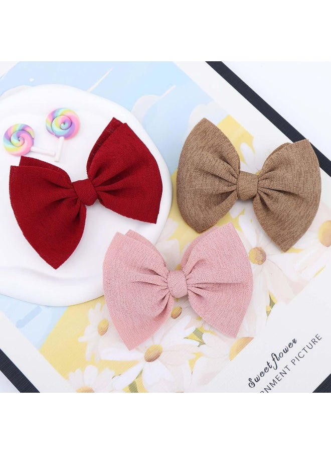YanJie Baby Girls Nylon Headbands Newborn Bows Handmade Hair Bows Hairbands Hair Accessories for Newborn Infant Toddlers Kids
