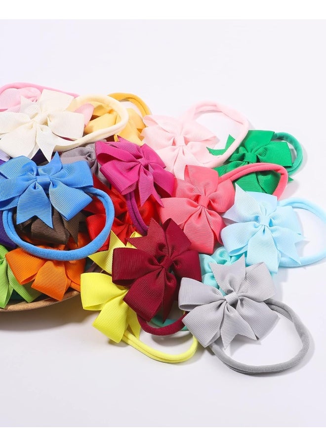 Jollybows 40pcs Baby Girls Grosgrain Ribbon Hair Bows Headbands 3