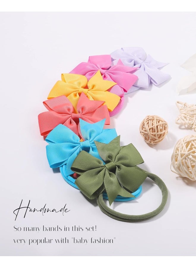 Jollybows 40pcs Baby Girls Grosgrain Ribbon Hair Bows Headbands 3