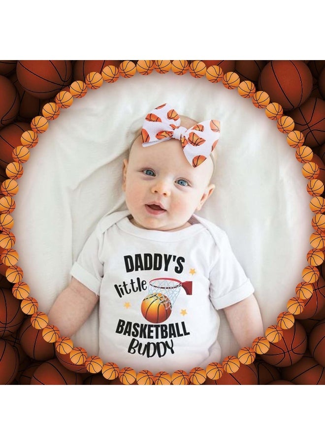 YanJie 4.5'' Baby Girls Headband Nylon Football Bow Basketball Sports Baby Bow 0-6 Months Headbands Soccer Hair Bow for Baby Newborn Headband Infant Bow Toddler 4Pcs