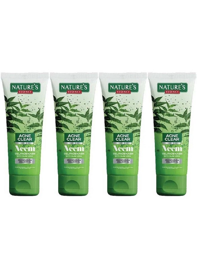 Neem And Aloe Vera Face Wash, 65 Ml (Pack Of 4)