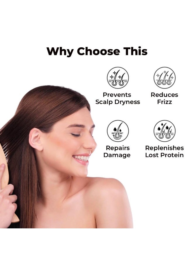 Professional Heavy Moisturising Mask | Repairs Dry & Damaged Hair | Combats Frizz & Scalp Dryness | Makes hair Smooth & Manageable | For Men & Women (125 g)