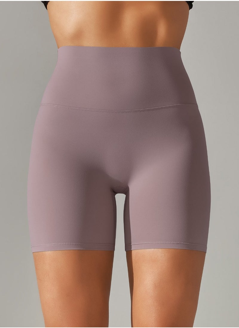 Yoga Tight Fitting Stretch Soft Pants Brown