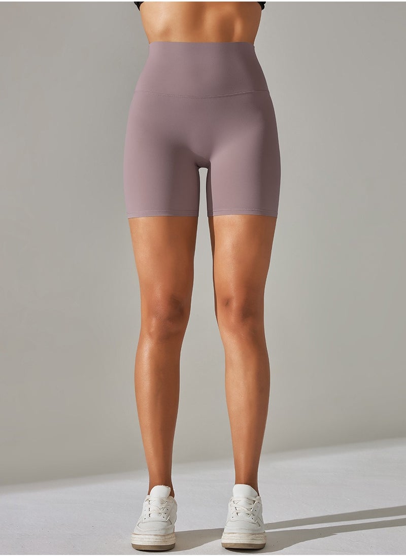 Yoga Tight Fitting Stretch Soft Pants Brown