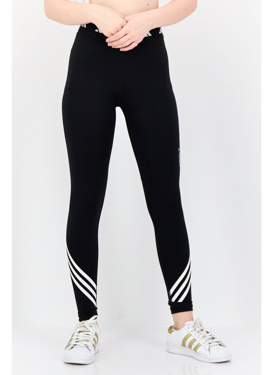 Women Tight Fit High Rise Training Leggings, Black