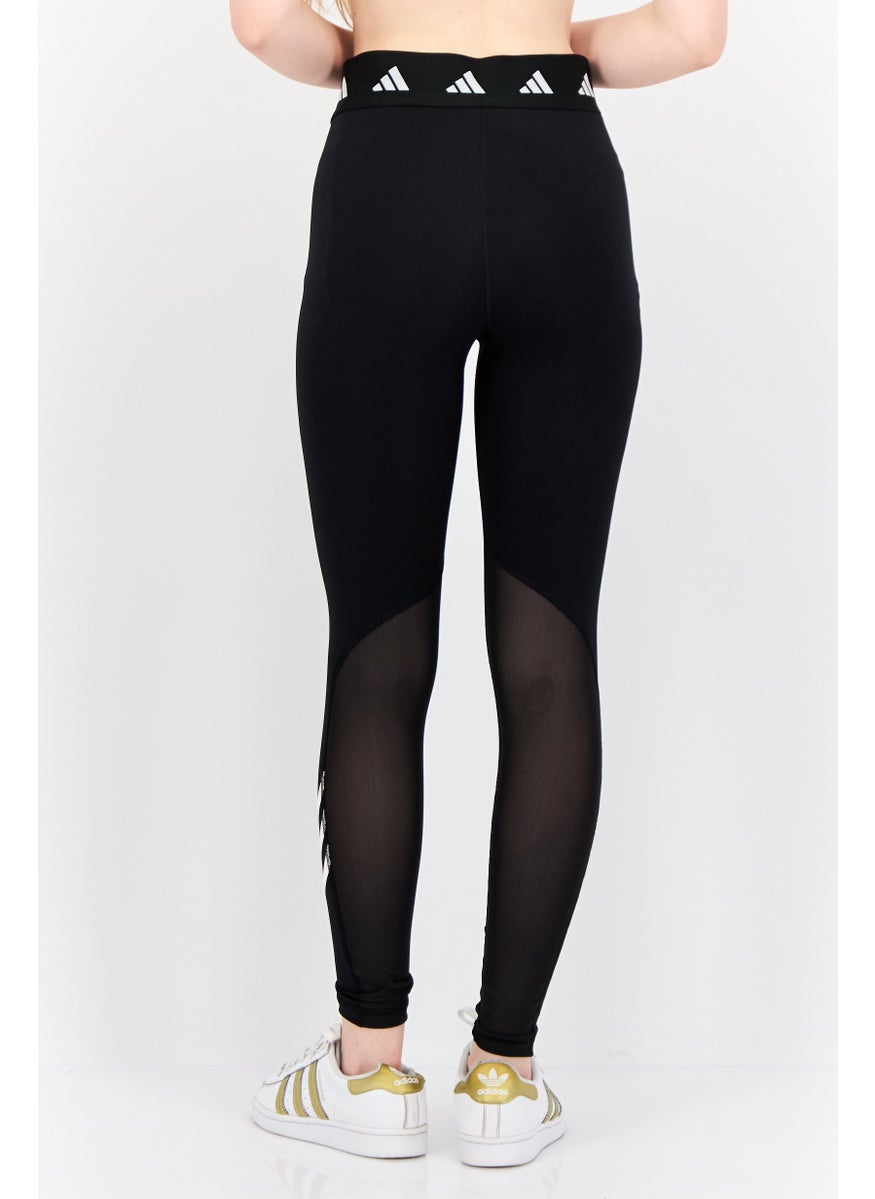 Women Tight Fit High Rise Training Leggings, Black