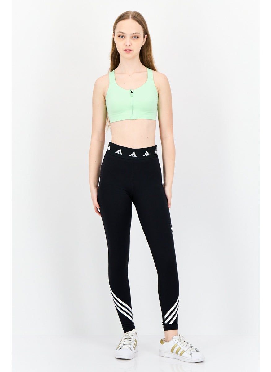 Women Tight Fit High Rise Training Leggings, Black