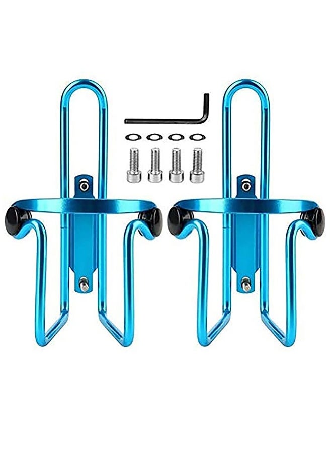 2 PCS Adjustable Bike Water Bottle Cage, Lightweight Aluminum Alloy Bicycle Water Bottle Holder for Most Bikes