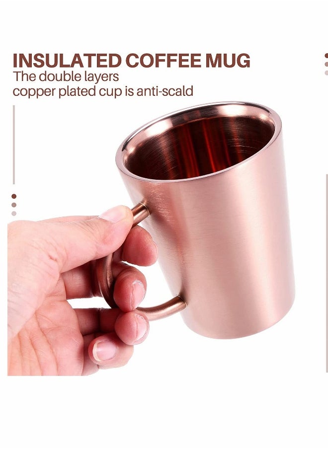 Coffee Cup Double Walled Coffee Mug Reusable Thermos Mug 304 Stainless Steel Insulated Coffee Cup Vacuum Thermal Mug Travel Mug Beer Cup Teacup Coffee Cup With Handgrip