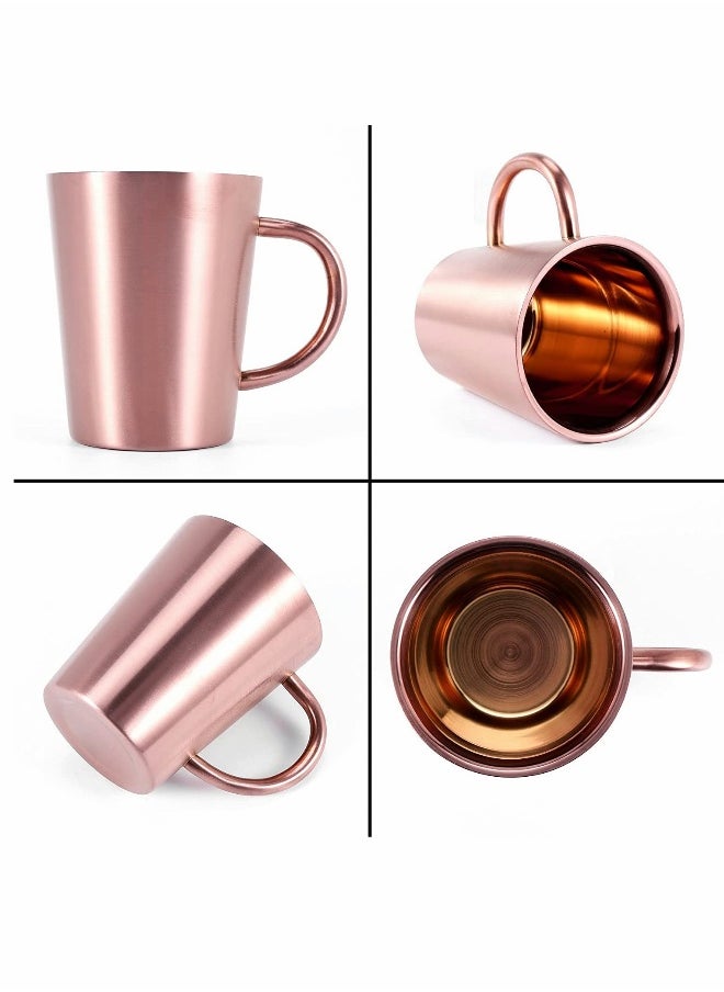 Coffee Cup Double Walled Coffee Mug Reusable Thermos Mug 304 Stainless Steel Insulated Coffee Cup Vacuum Thermal Mug Travel Mug Beer Cup Teacup Coffee Cup With Handgrip
