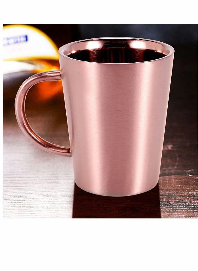 Coffee Cup Double Walled Coffee Mug Reusable Thermos Mug 304 Stainless Steel Insulated Coffee Cup Vacuum Thermal Mug Travel Mug Beer Cup Teacup Coffee Cup With Handgrip
