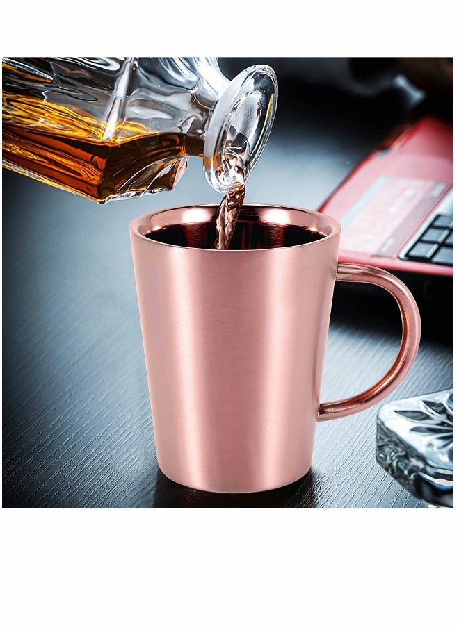 Coffee Cup Double Walled Coffee Mug Reusable Thermos Mug 304 Stainless Steel Insulated Coffee Cup Vacuum Thermal Mug Travel Mug Beer Cup Teacup Coffee Cup With Handgrip