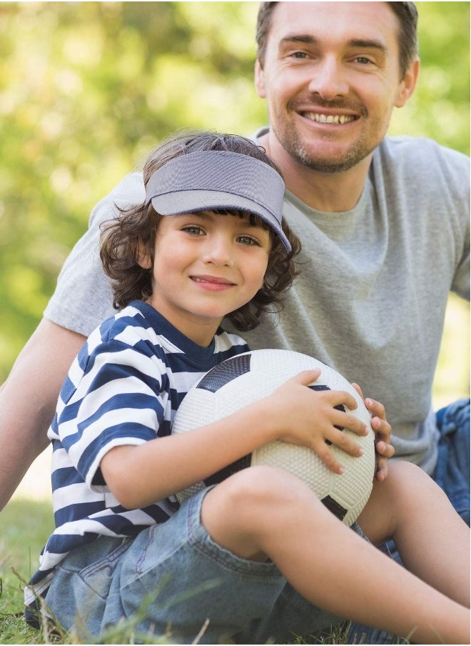 4-Pack Kids Sports Sun Visor Hats - Empty Top Baseball Caps for Running and Tennis Activities