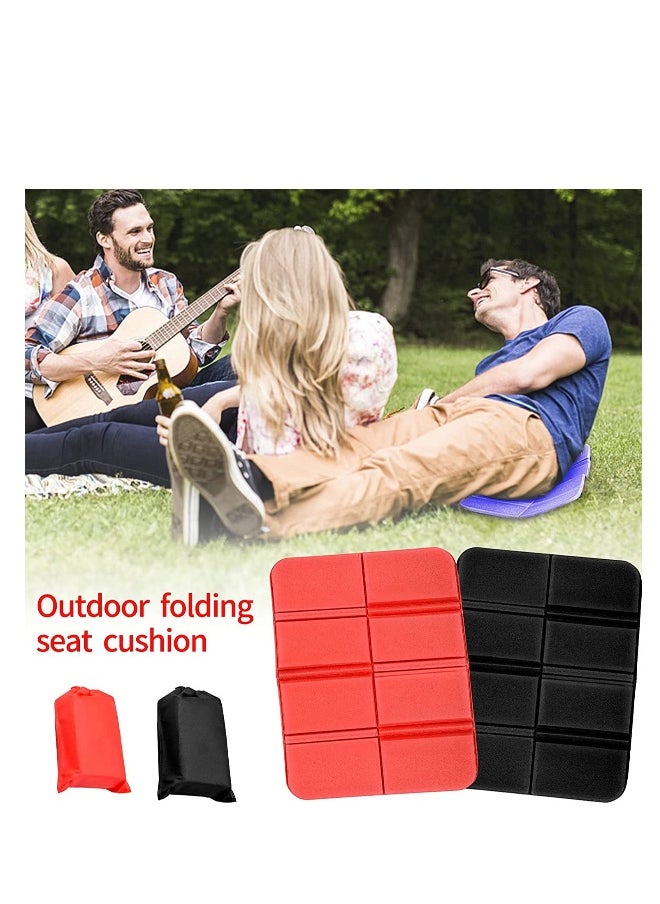 Lightweight Waterproof Foldable Camping Mat, 2PCS Insulated Foam Seat Pad for Hiking, Outdoor Events, Picnics, and Stadiums
