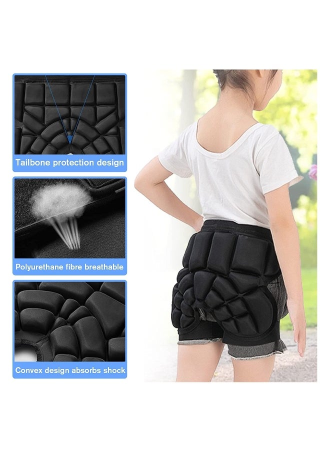Kids EVA Hip Protective Padded Shorts, Children Anti‑Drop Pad for Skating Skiing, Skateboarding, Shooting, Boxing, Outdoor Sports, Hip And Tailbone 3D Protection